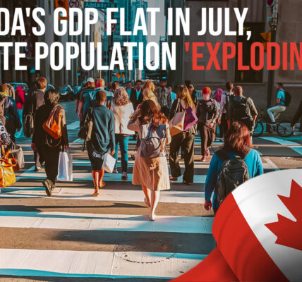 Canada's GDP flat in July, despite population 'exploding'